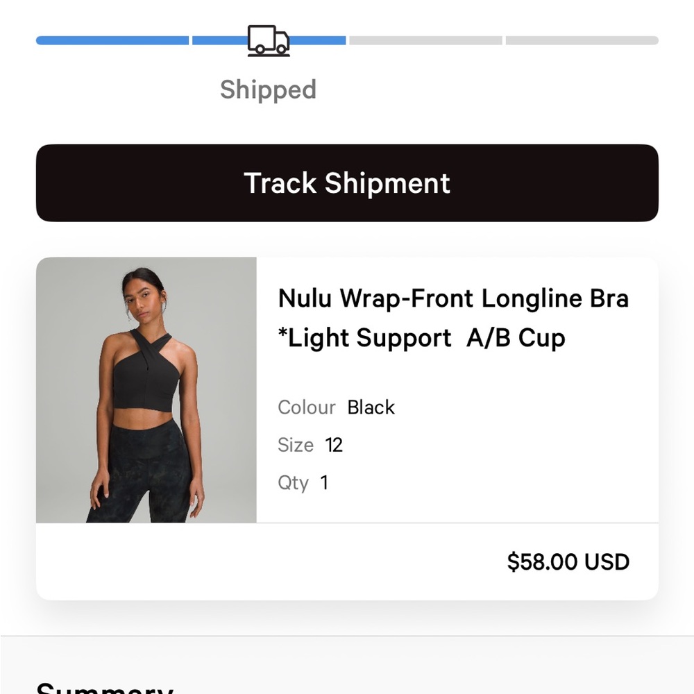 lululemon athletica Black Cross-Front Tank Top - Picture 5 of 5